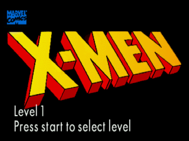 X-Men - Mind Games (prototype) Title Screen